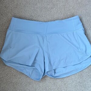 Lululemon Athletica Sky Blue Athletic Shorts (Speed Up 2.5)